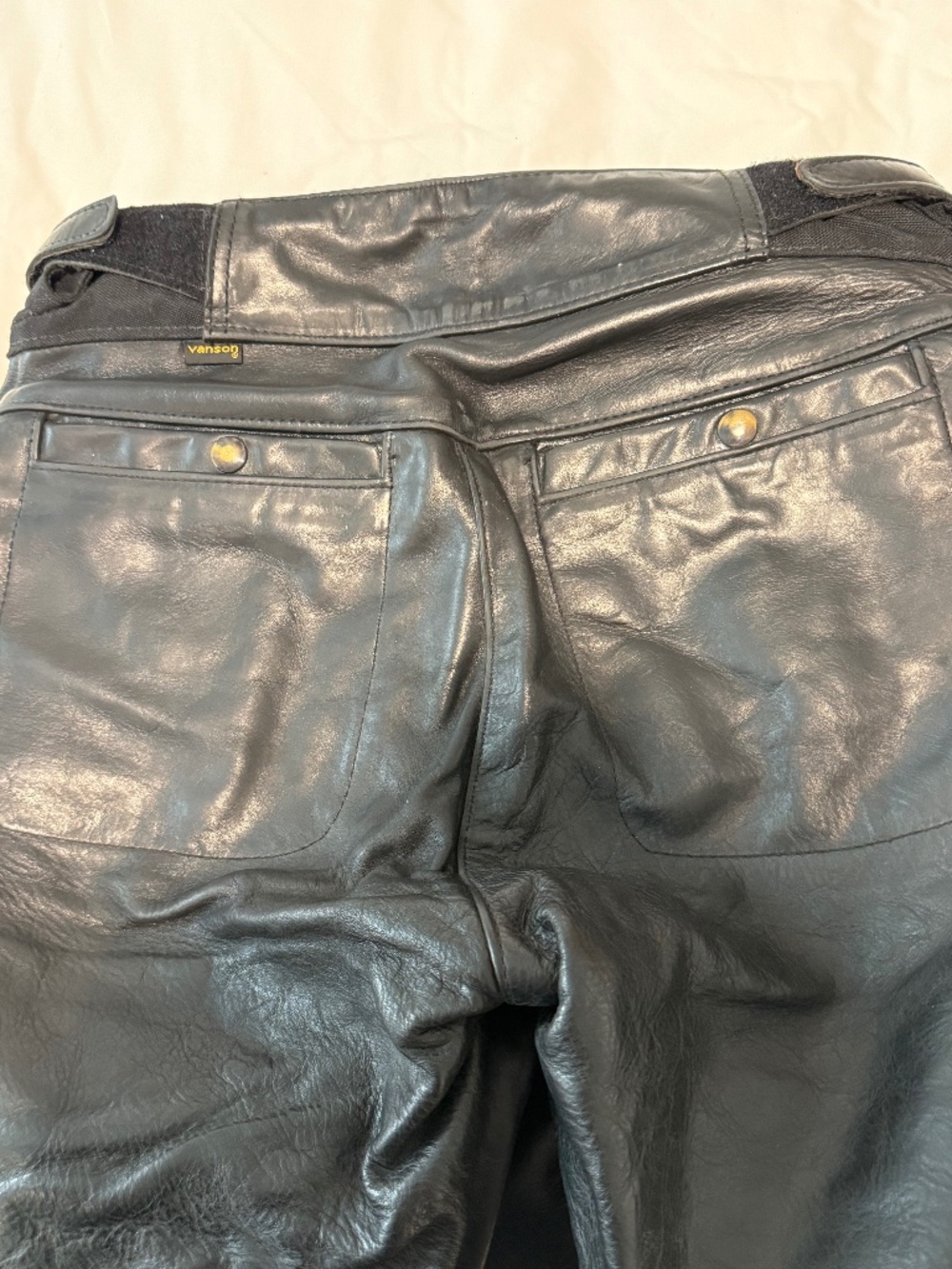 Men's Leather Motorcycle riding pants